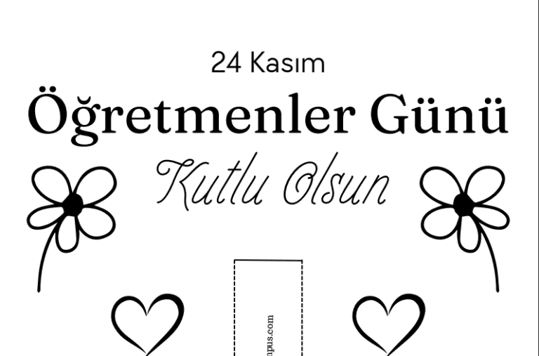 Öğretmenler Günü Kart Tasarımı