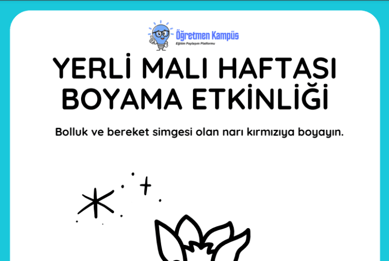 Tutum Yatırım ve Türk Malları Haftası Boyama Etkinliği