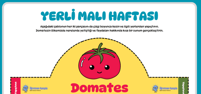 Yerli Malı Haftası Kağıt Şapka