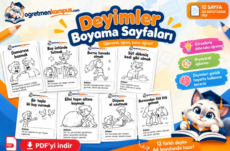 Deyimler Boyama Sayfaları