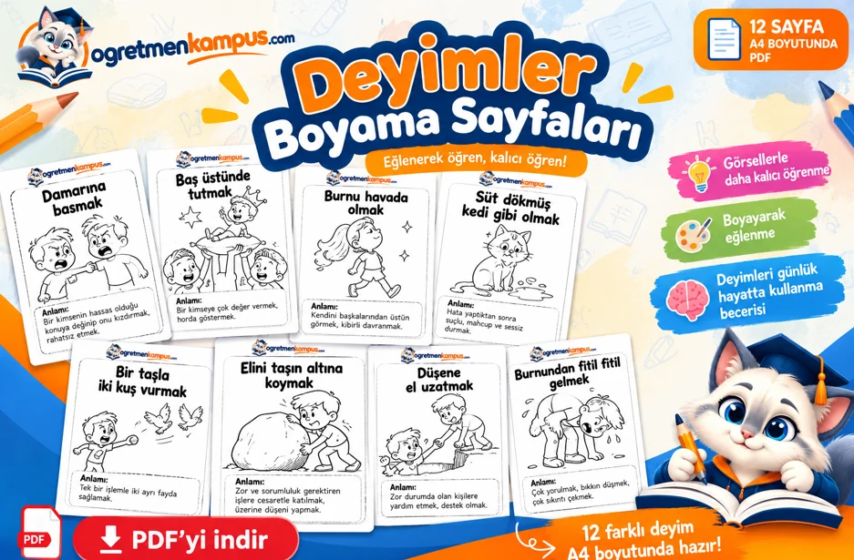 Deyimler Boyama Sayfaları