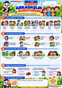 2. Sınıf Hayat Bilgisi Arkadaşlık Kuruyorum Etkinliği