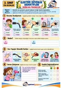 3. Sınıf Fen Bilimleri Elektrik Güvenlik Dedektifleri
