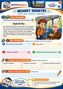 3. Sınıf Türkçe Nezaket Dedektifi