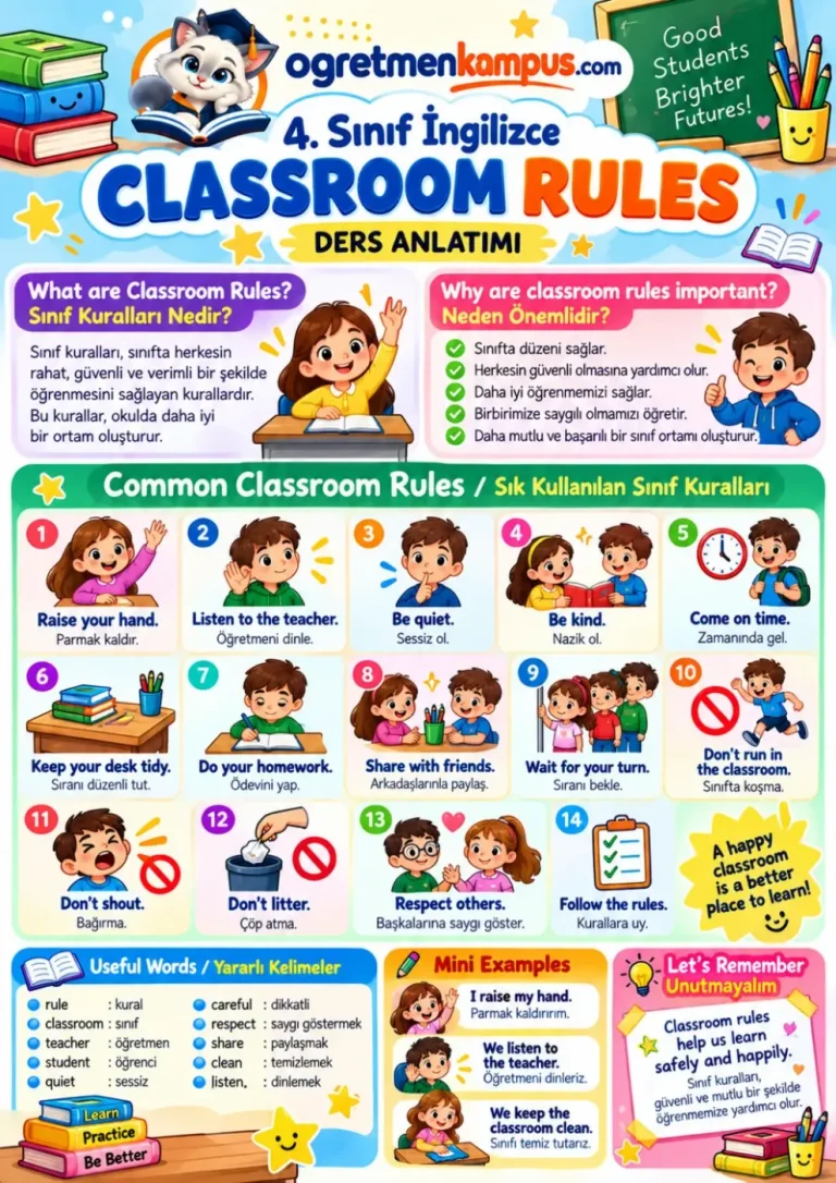 Classroom Rules Ders Anlatimi